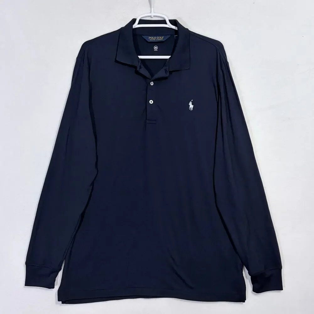 Ralph Lauren Golf Polo Shirt Mens Large Long Sleeve Pro Fit Performance Pony